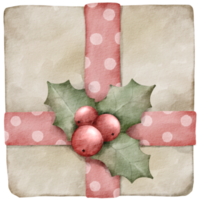 elemento de acuarela de adorno de navidad de invierno png