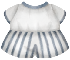 Baby clothes watercolor hand paint png