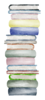 livre d'amour lire des livres d'aquarelle peints à la main png