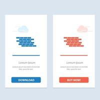 Firewall Security Wall Brick Bricks  Blue and Red Download and Buy Now web Widget Card Template vector