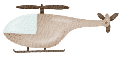 aereo acquerello cartone animato carino png