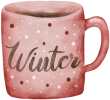 Winter Christmas ornament watercolor element png