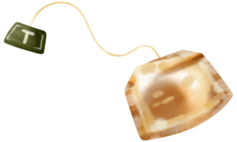 höst element vattenfärg prydnad png