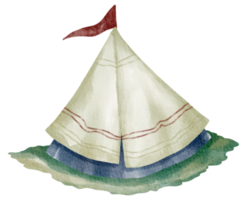 Camping outdoor watercolor png