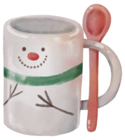 elemento de acuarela de adorno de navidad de invierno png