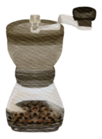 kaffe vattenfärg hand måla png