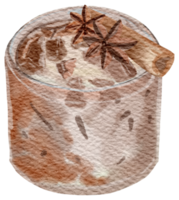 Coffee watercolor hand paint png