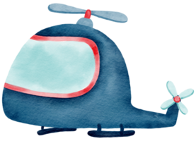 Airplane watercolor cartoon cute png