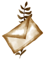 wijnoogst element waterverf ornament png