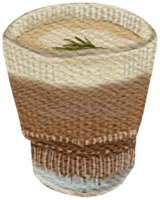 kaffe vattenfärg hand måla png