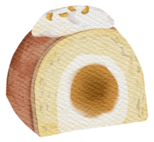 hornear y dulce postre panadería acuarela png