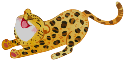 aquarela de personagem animal fofo png