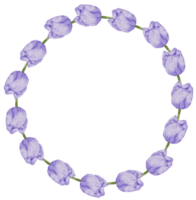 acuarela violeta floral botánico png