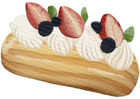 Bake and sweet dessert bakery watercolor png