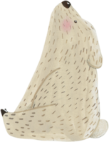 carino orso animale personaggio acquerello png