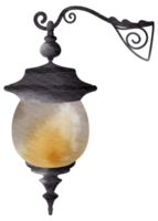 årgång element vattenfärg prydnad png