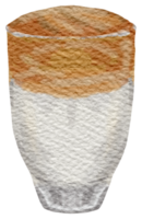 kaffe vattenfärg hand måla png