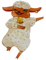 carino animale personaggio acquerello png