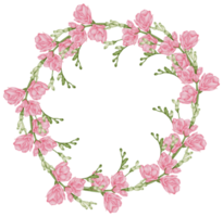 acuarela rosa floral botánico png