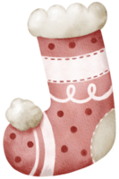 Élément aquarelle ornement de noël hiver png