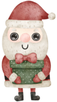 rolig santa claus jul vattenfärg png