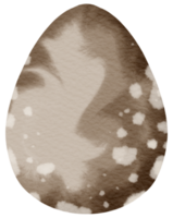 Egg watercolor hand paint png