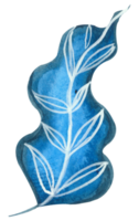 gebladerte waterverf blad hand- verf png