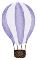 ballong luft vattenfärg tecknad serie söt png