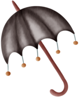 höst element vattenfärg prydnad png