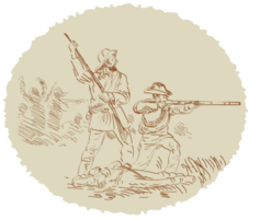 Konföderierter Soldat des amerikanischen Bürgerkriegs kämpft png