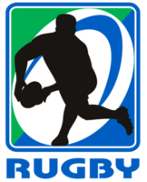 Rugby player passing ball facing front png