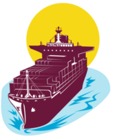 container cargo ship png