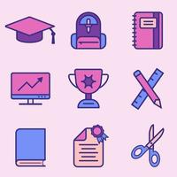 Flat Education Icon Illustration Design vector