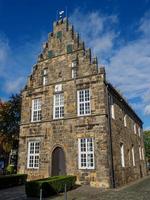 teh city of Schuettorf at the Vechte River in germany photo