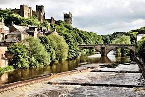 A view of Durham Cathedral across the River Wear photo