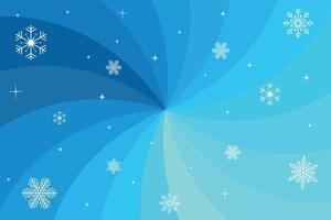 Winter banner in blue color with snowflakes. Vector illustration