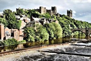 A view of Durham Cathedral across the River Wear photo