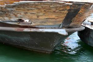 Berth on the shore for mooring boats and yachts. photo