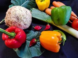 algunas verduras de la propia huerta foto