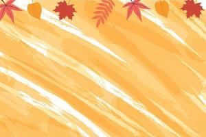 Abstract floral illustration. Background with falling autumn leaves vector