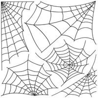 un conjunto de iconos web de garabatos. un símbolo de halloween. boceto de una ilustración de stock vectorial. vector