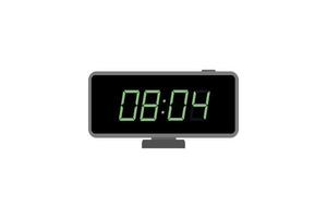 Electronic clock. Vector illustration on a white background