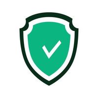 Shield check. Security icon. Vector illustration.