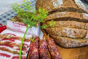 national ukrainian food on the table photo