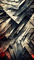 Black triangular abstract background surface 3d Render 3D illustration photo