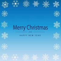 Merry Christmas and Happy New Year greeting card vector