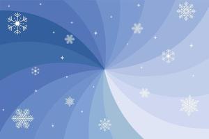 Winter banner in blue color with snowflakes. Vector illustration