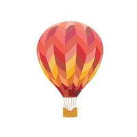 Multicolored balloon. Bright color illustration on a white background. Vector illustration