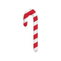 Christmas candy. Stick isolated. Decoration sugar lollipop. Holiday background. Cartoon illustration vector