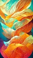 Gradient blob abstract glow background 3D illustration photo